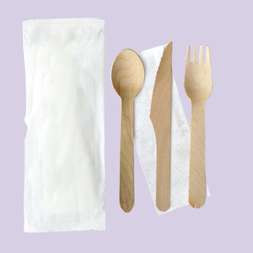Set of 3 Items ( Fork, Knife and Tissue)